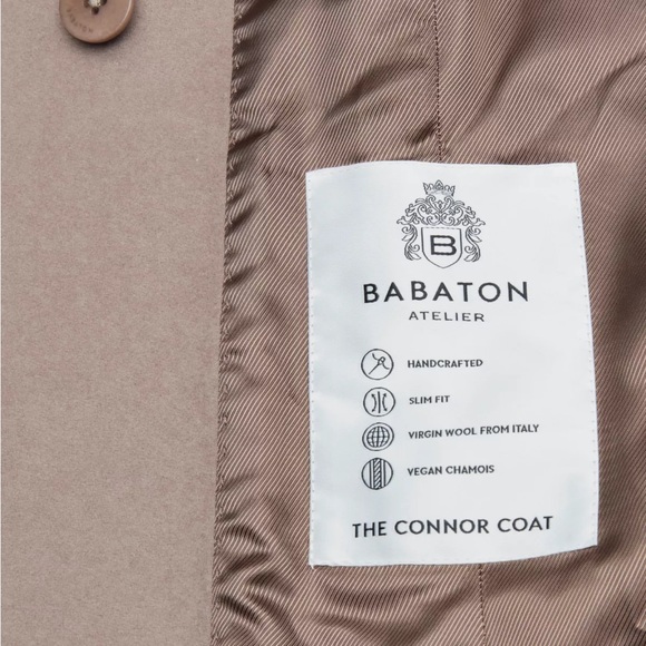 NWOT Babaton Connor Coat XXS Dovetail Taupe - Picture 5 of 10